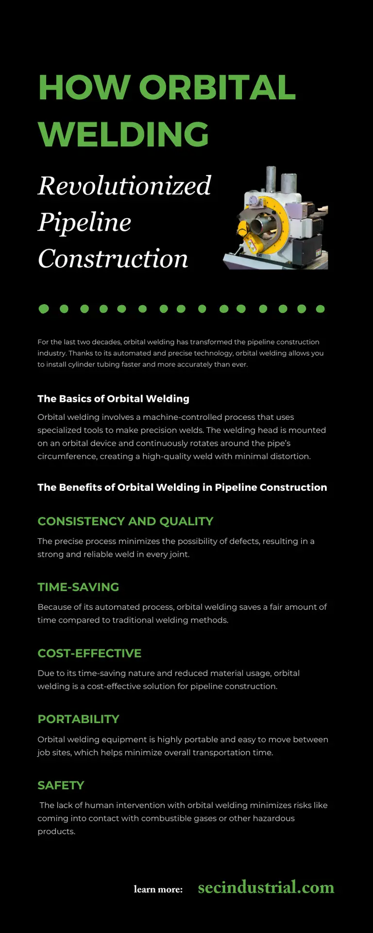 How Orbital Welding Revolutionized Pipeline Construction